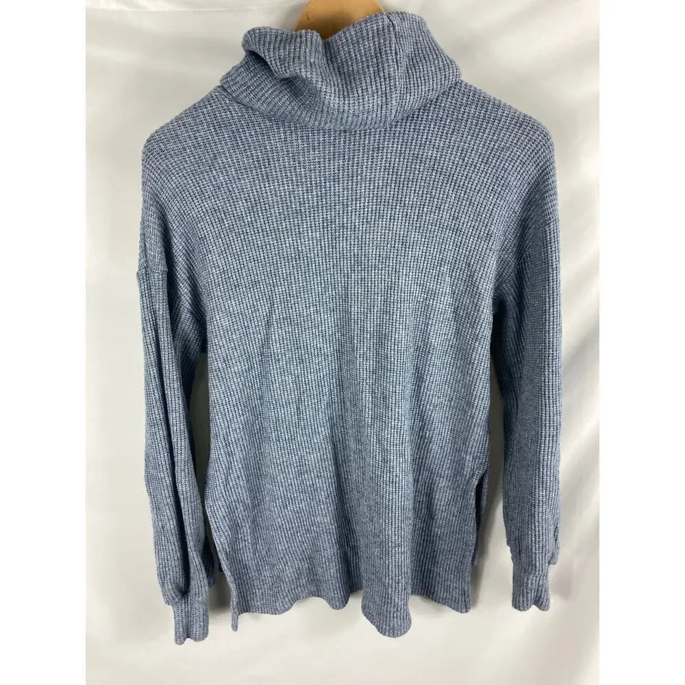 Gibsonlook Blue Turtleneck Knit Sweater Soft Size XS